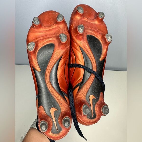 VTG Nike Mercurial Vapor II SG R9 Brazil Ronaldo 2000s Soccer Cleats Mens Sz 8 - Picture 2 of 7